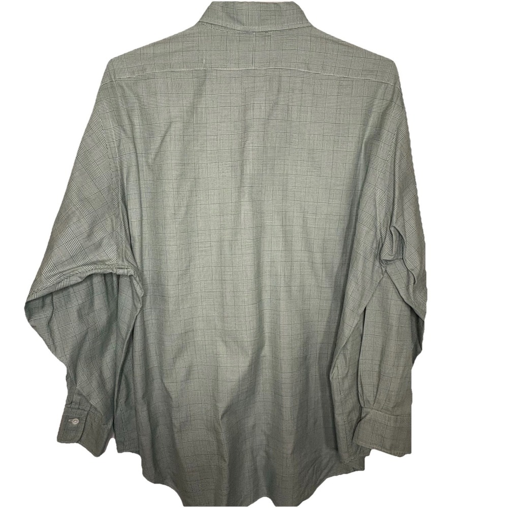 VINTAGE Polo Ralph Lauren Shirt Mens Size L Green Long Sleeve 100% Cotton Pocket - Picture 9 of 9